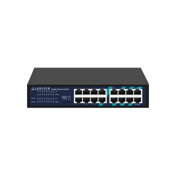 Switch non gestito Lanview LVN-1U-16PORT-1G 16 porte 1 Gbit/s Ethernet, montaggio a rack 1U