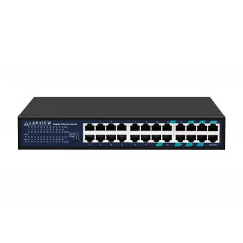 Switch non gestito Lanview LVN-1U-24PORT-1G — 24 porte Full Gigabit rackmount