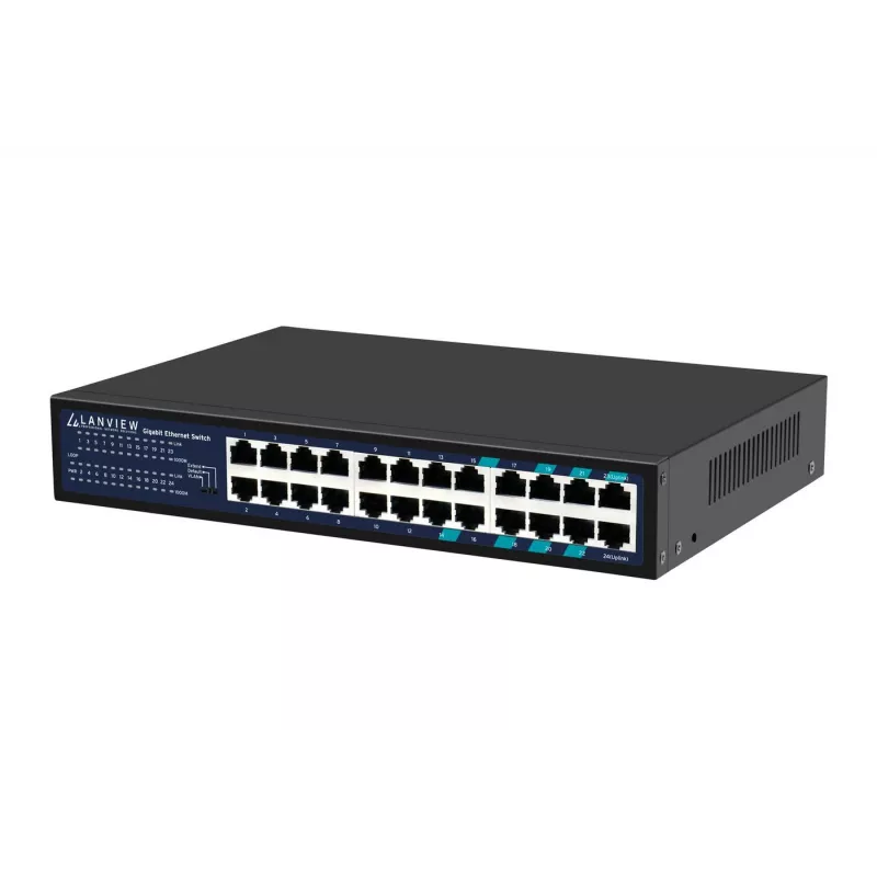 Switch non gestito Lanview LVN-1U-24PORT-1G — 24 porte Full Gigabit rackmount