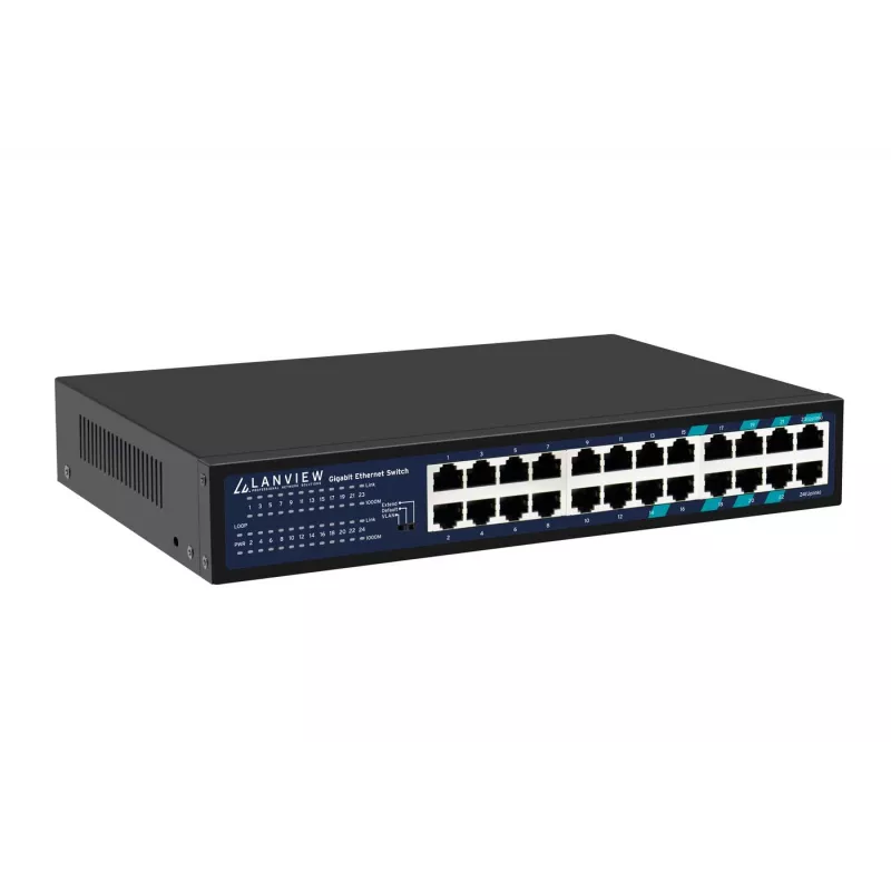 Switch non gestito Lanview LVN-1U-24PORT-1G — 24 porte Full Gigabit rackmount