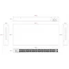 Switch non gestito Lanview LVN-1UMOUNT-48PORT-2SFP-1G — 48x porte RJ45 1G, 2x uplink SFP