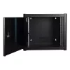 Rack a parete LOGON RWP09U56BL 9U nero con serratura a chiave