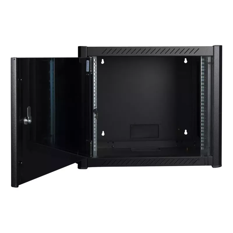 Rack a parete LOGON RWP09U56BL 9U nero con serratura a chiave