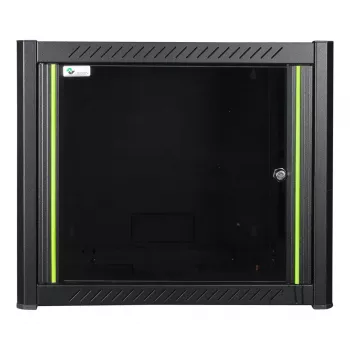 Rack a parete LOGON RWP09U56BL 9U nero con serratura a chiave