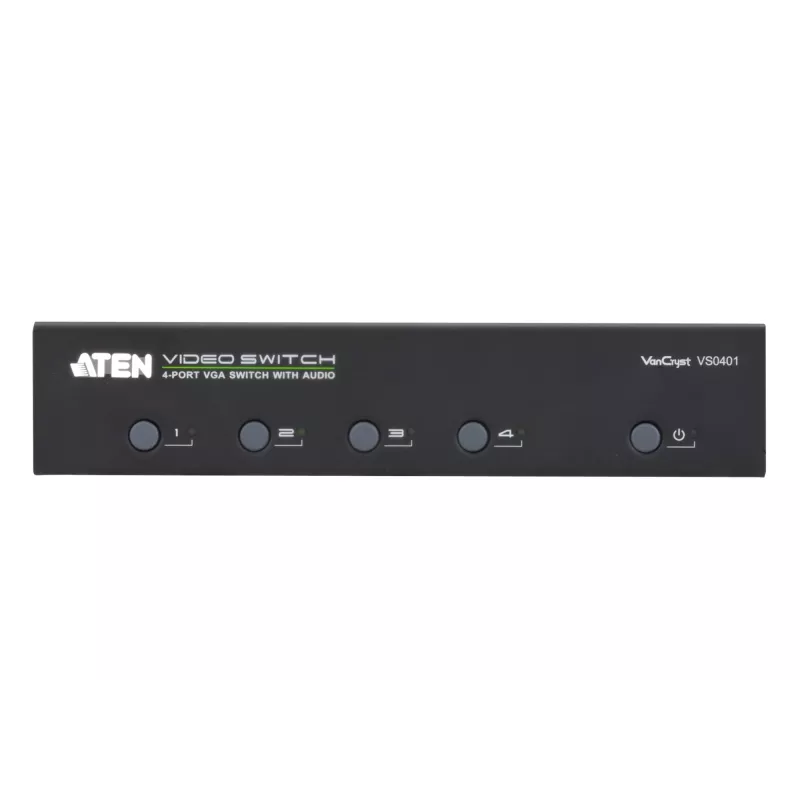ATEN AT-VS0401, VGA, metallo, nero, 65 m, 300 MHz, 1920 x 1440 pixel