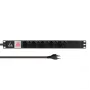 Ciabatta rack 19 pollici Lanview 1U 10A, 10x svizzera T13 (LVR-2MCH-SW-CH10)