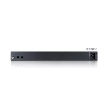 ATEN PE8208G eco PDU, commutata e con misurazione per singola presa, 8 prese (7x C13, 1x C19), 16A, 1U