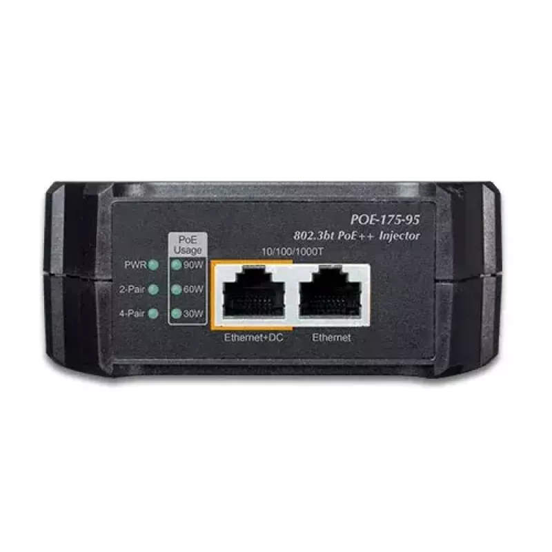 PLANET POE-175-95 injector Gigabit 802.3bt PoE++, 95 W, nero
