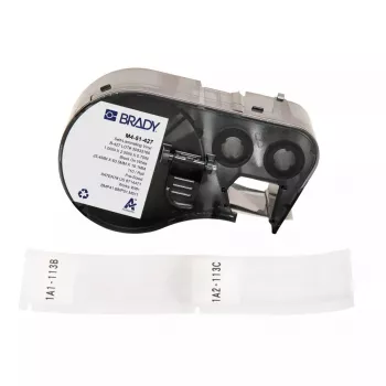 Etichetta adesiva per stampante Brady M4-51-427 nero bianco vinile 2,54x6,35cm