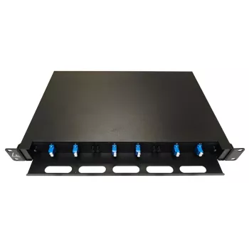 Lanview LVO-101010 pannello scorrevole in fibra ottica ODF, LC SM OS2, 12 fibre, 1HE
