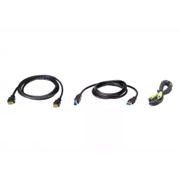 Cavo KVM ATEN 2L-7D02UHX3 1,8 m USB HDMI