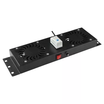 Accessorio per rack Lanview RAF115BL-UK 1U 2 ventole nero