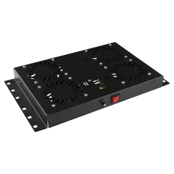 Accessorio per rack Lanview RAF120BL-UK 1U 4 ventole nero