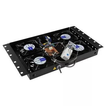 Accessorio per rack Lanview RAF120BL-UK 1U 4 ventole nero