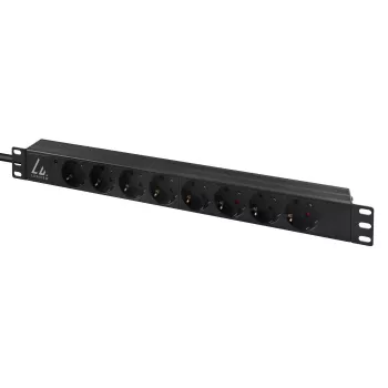 Unità di distribuzione dell'alimentazione (PDU) Lanview LVR-3MIEC-LIC-SCH8 8 uscite AC 1U nero