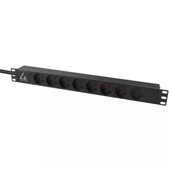 Unità di distribuzione dell'alimentazione (PDU) Lanview LVR-2MDK-LIC-DK8 8 uscite AC 1U nero