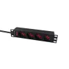 Ciabatta Lanview LVR-2MIT-SW-IT4 1U nero cavo 2m