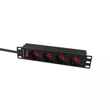Ciabatta Lanview LVR-2MIT-SW-IT4 1U nero cavo 2m