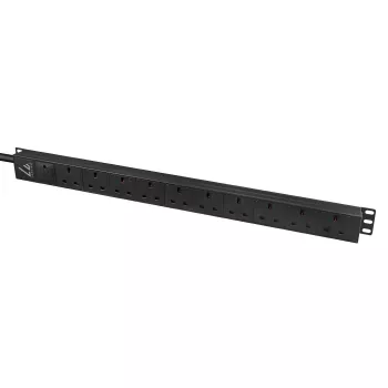 Lanview LVR-3MUK-SPD-UK10 unità di distribuzione dell'alimentazione (PDU) 8 prese di uscita AC 4HE nero