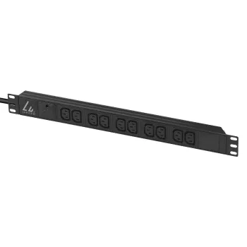 Ciabatta per rack 19 pollici Lanview LVR-2MC14-SPD-C13X10, 10x uscite C13