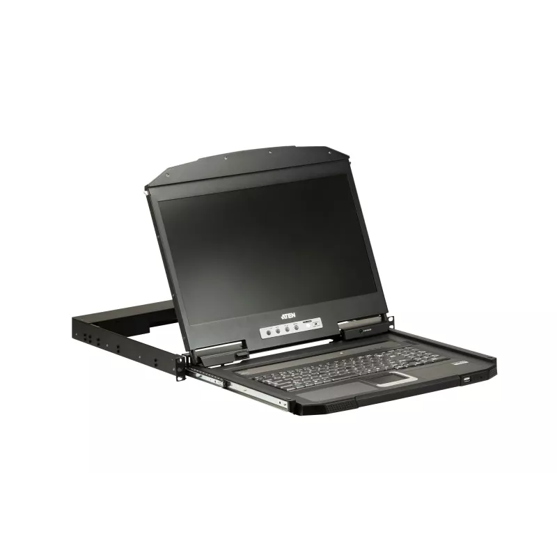 ATEN CL3700NW console rack 47 cm (18,5 inch) 1920 x 1080 pixel metallo, plastica nero 1U