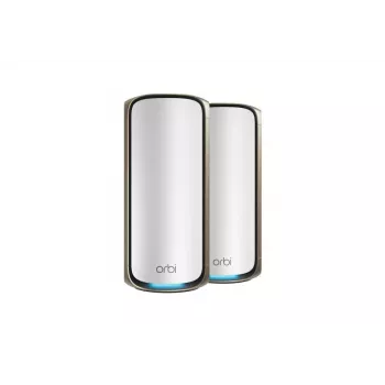 NETGEAR Orbi 970 Serie quad-band WiFi 7, confezione da 2 quad-band (2,4 GHz / 5 GHz-1 / 5 GHz-2 / 6 GHz) Wi-Fi 6 (802.11ax) grigio 3 interno