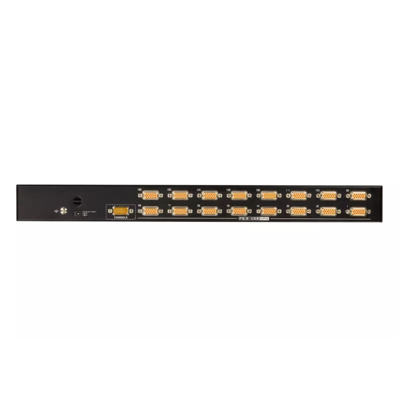 ATEN CS1316 switch KVM VGA USB/PS/2 a 16 porte, 2048 x 1536, montaggio su rack, 1U, 6,6 W, nero
