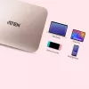 ATEN UH3235 mini dock ultracompatto USB-C 4K con power passthrough