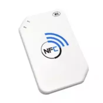 Lettore di smart card ACS ACR1255U-J1 con NFC, interfaccia USB 1.1, cavo 1 m, bianco