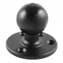 Piastra rotonda grande con attacchi a sfera RAM RAM-D-202U, nero, 322 g, piastra di montaggio robusta