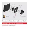 Supporto RAM Mounts GDS Roto-Mag nero composito 8 inch