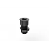 Vivolink VLDG22-B Passacavo da scrivania per foro da 22 mm, alluminio, nero