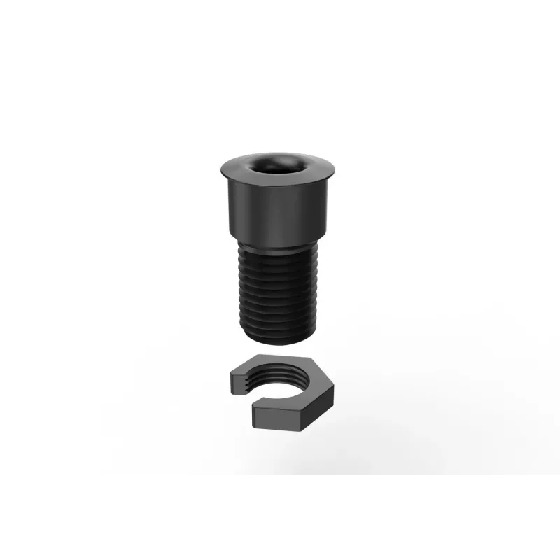 Vivolink VLDG22-B Passacavo da scrivania per foro da 22 mm, alluminio, nero