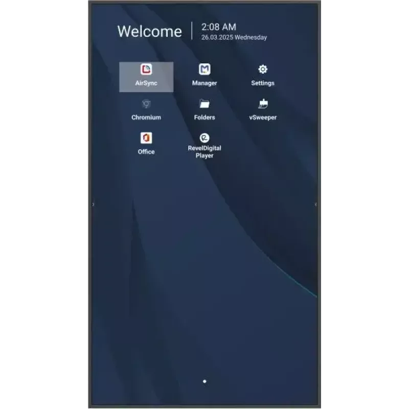 Display LCD commerciale 4K da 86 pollici VIEWSONIC CDE8614-2C, 3840x2160, 500 cd/m², Android 14, Wi‑Fi, 24/7