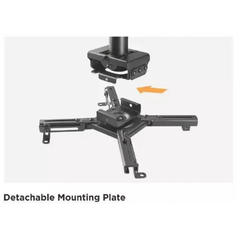 Supporto per proiettore a soffitto Vivolink VLMC350M-B nero