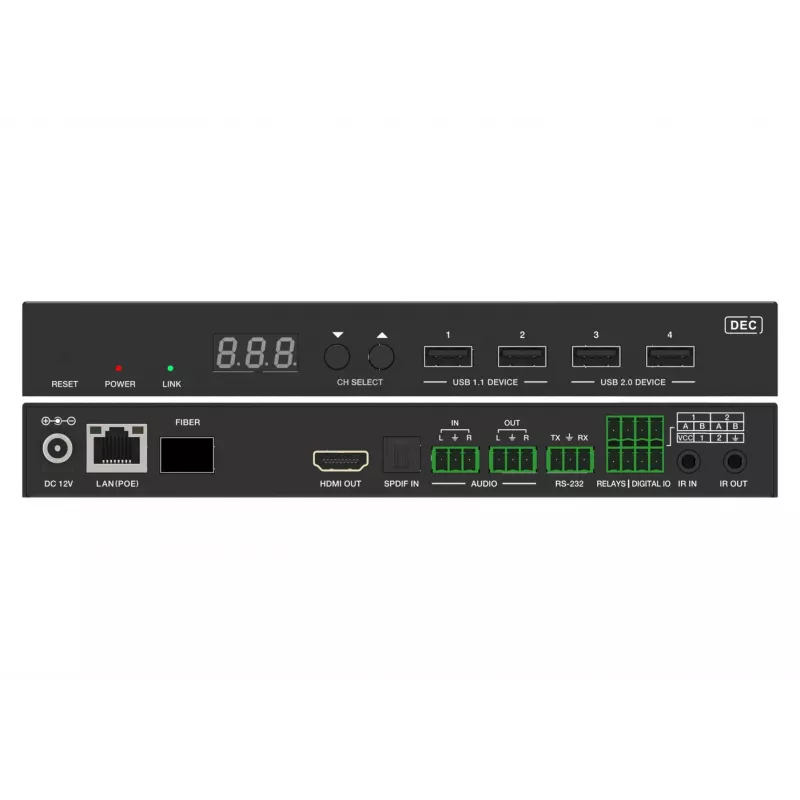 Vivolink VLVWIP2000-DEC AV over IP 4K60Hz JPEG2000 Decoder per matrice video wall