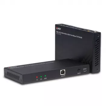 Lindy 100m Cat.6 HDMI 4K60, audio, IR e RS-232 extender KVM HDBaseT