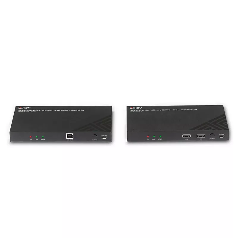 Lindy 100m Cat.6 HDMI 4K60, audio, IR e RS-232 extender KVM HDBaseT