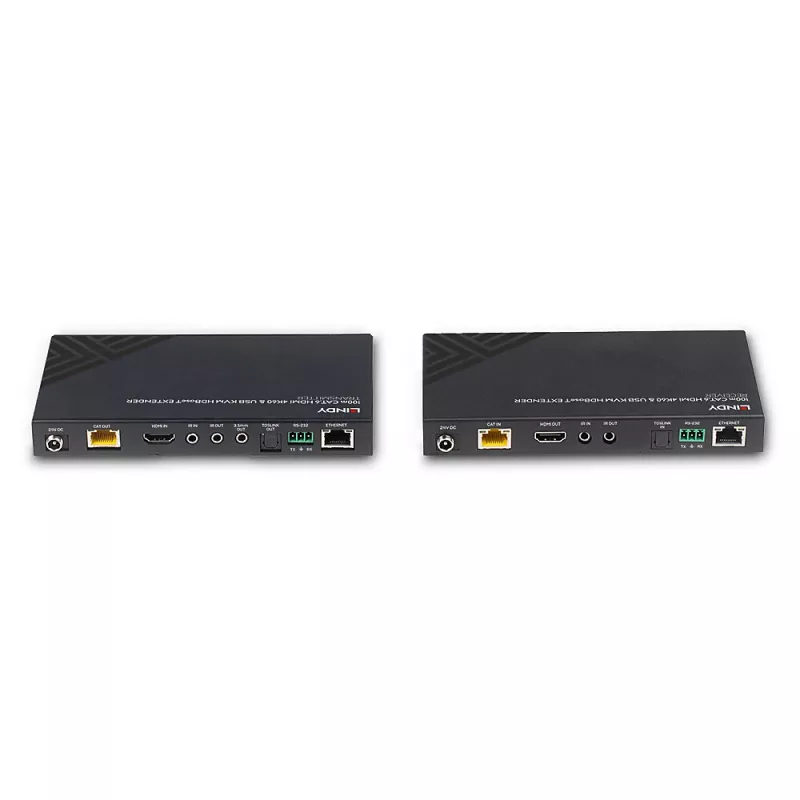 Lindy 100m Cat.6 HDMI 4K60, audio, IR e RS-232 extender KVM HDBaseT