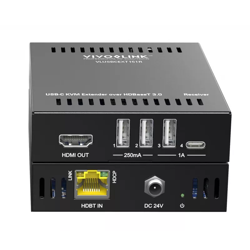 Extender KVM trasmettitore e ricevitore Vivolink VLUSBCEXT151 HDMI USB con filo 70 m