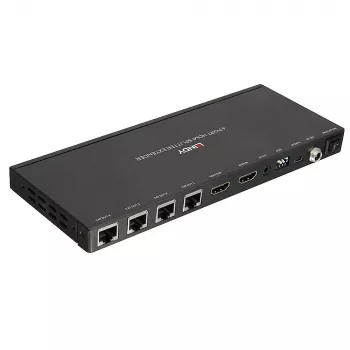 Trasmettitore e ricevitore Lindy 70m Cat.6 4 porte HDMI 4K30 e IR splitter extender con loop out