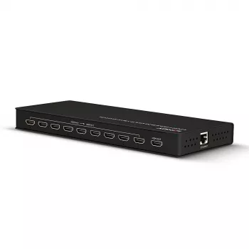 Lindy 9 porte HDMI 10.2G switch multi-view nero 30Hz