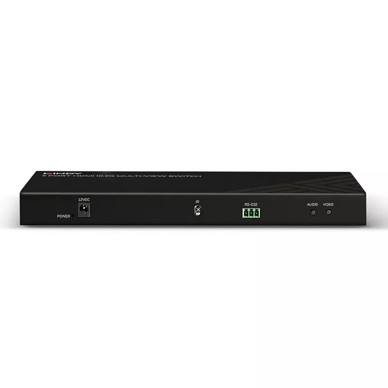 Lindy 9 porte HDMI 10.2G switch multi-view nero 30Hz