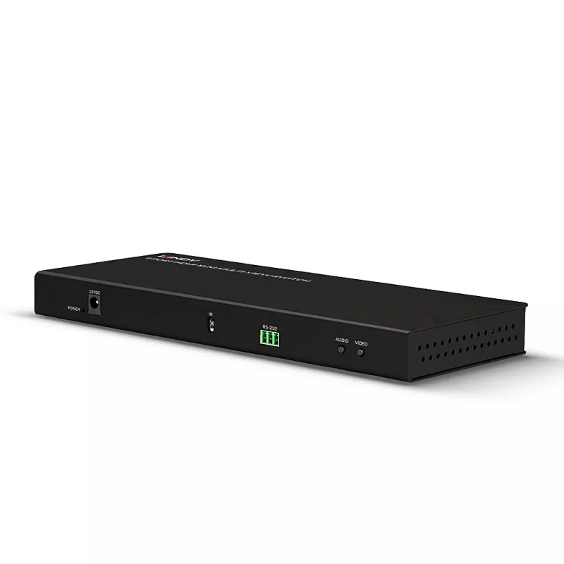 Lindy 9 porte HDMI 10.2G switch multi-view nero 30Hz