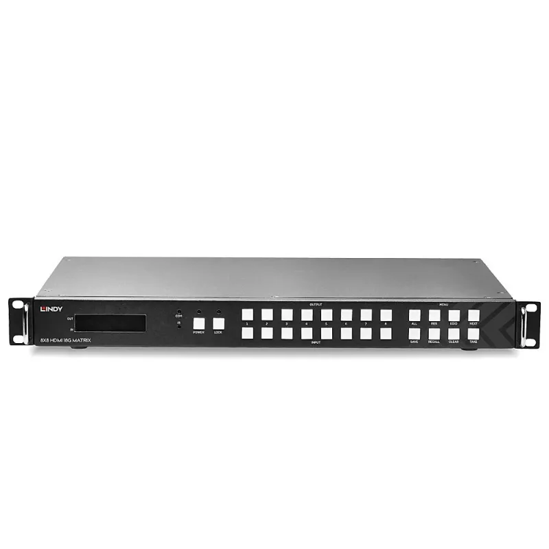 Matrice HDMI Lindy 8x8 18G con scalatura videowall
