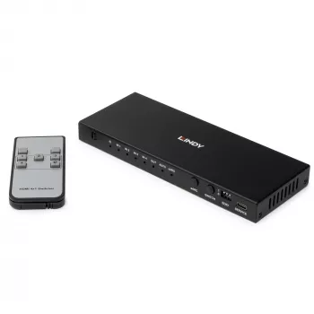 Switcher HDMI Lindy 4 porte 8K60 con eARC HDMI USB A USB C