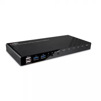 Switch KVM Lindy 4 porte HDMI 4K60, USB 3.0 e audio