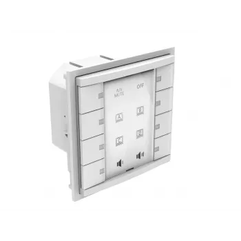 Pannello a pulsanti Vivolink VLCP8B bianco