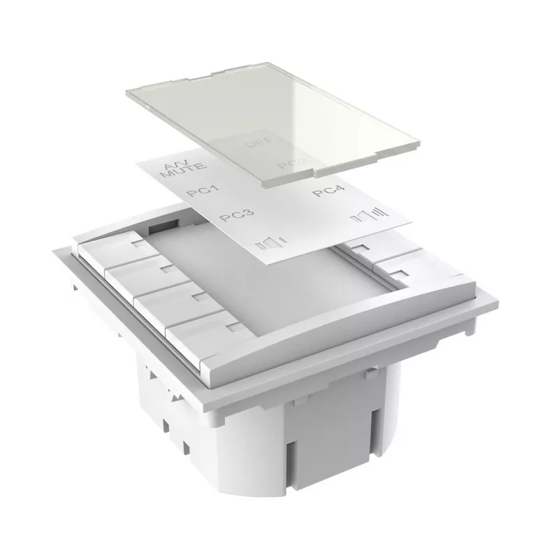 Pannello a pulsanti Vivolink VLCP8B bianco