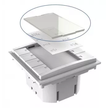 Pannello a pulsanti Vivolink VLCP8B-PLEXIGLASS bianco DC 12V